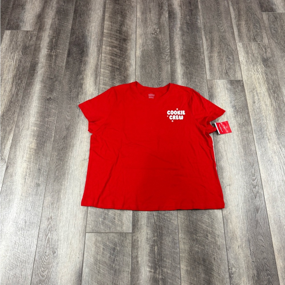 Wondershop‎ Red Cookie Crew PJ Top